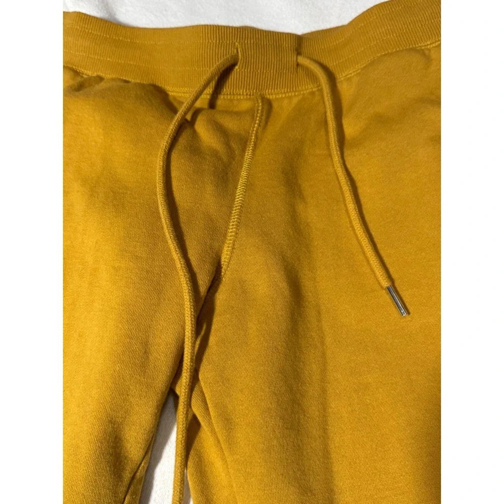 True Religion Mens Mustard Yellow Horseshoe Logo Jogger Sweatpants